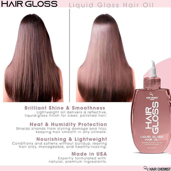 Hair Chemist Hair Gloss Liquid Glass Hair Oil 8 oz