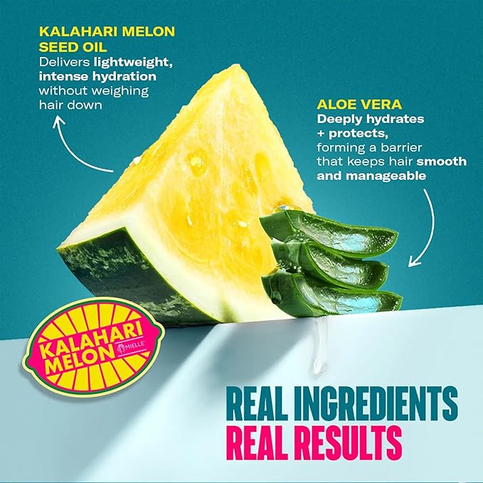 Mielle Organics 2-Minute Deep Conditioner Kalahari Melon & Aloe Vera Moisturizing Conditioner 12oz
