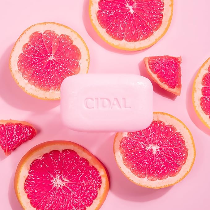 CIDAL Pink Grapefruit Cleansing 2x Bar Soap Antibacterial