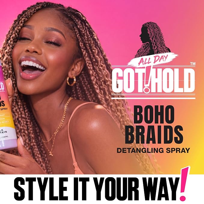 All Day Got Hold Boho Braids Leave In Detangling Spray 8.5oz