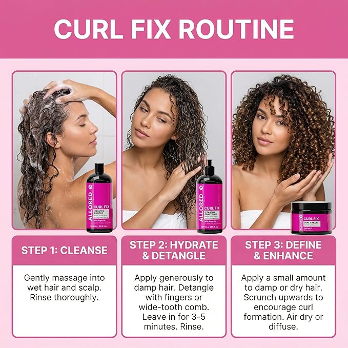 Allored Beauty Curlfix Hydrating Conditioner With Argan Oil 500ml