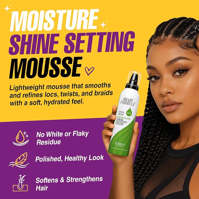 Ebin New York Setting Mousse Moisturizing & Shine - Olive Oil
