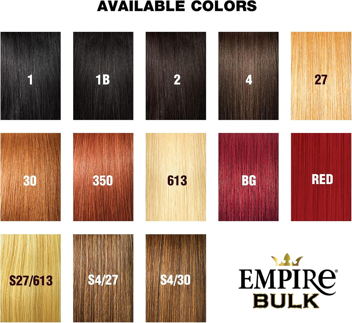 Sensationnel Empire Bulk Hair Braiding Water Wave Bulk Human Hair Boho Braids 18"