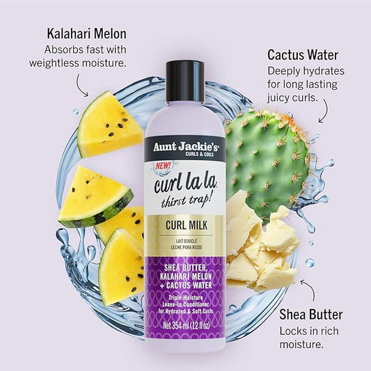 Aunt Jackie's Curls & Coils Curl La La Thirst Trap Curl Milk 12oz