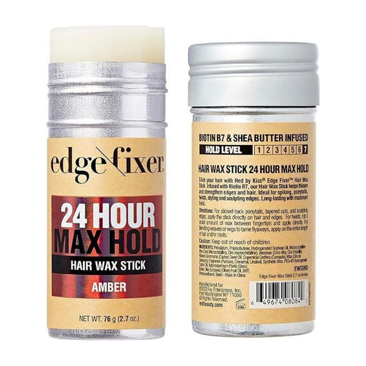 Red By Kiss Hair Wax Stick 24HR Max Hold Edge Fixer Edge Control Pomade 2.7oz - view 2