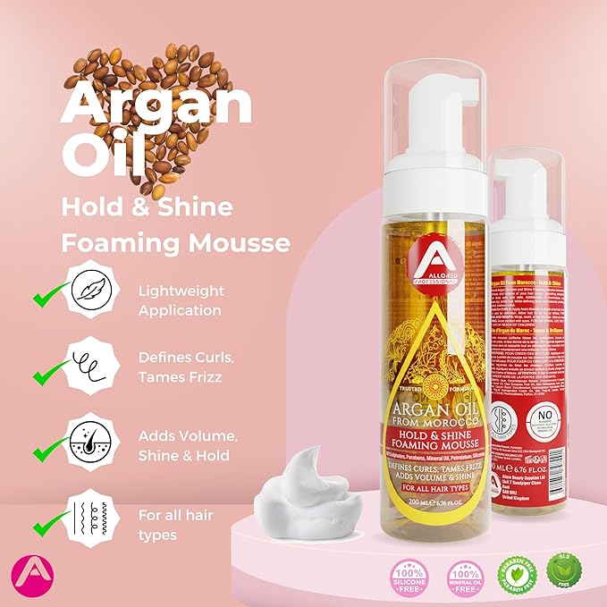 Allored Professional Moroccon Argan Oil Foam Mousse 200ml