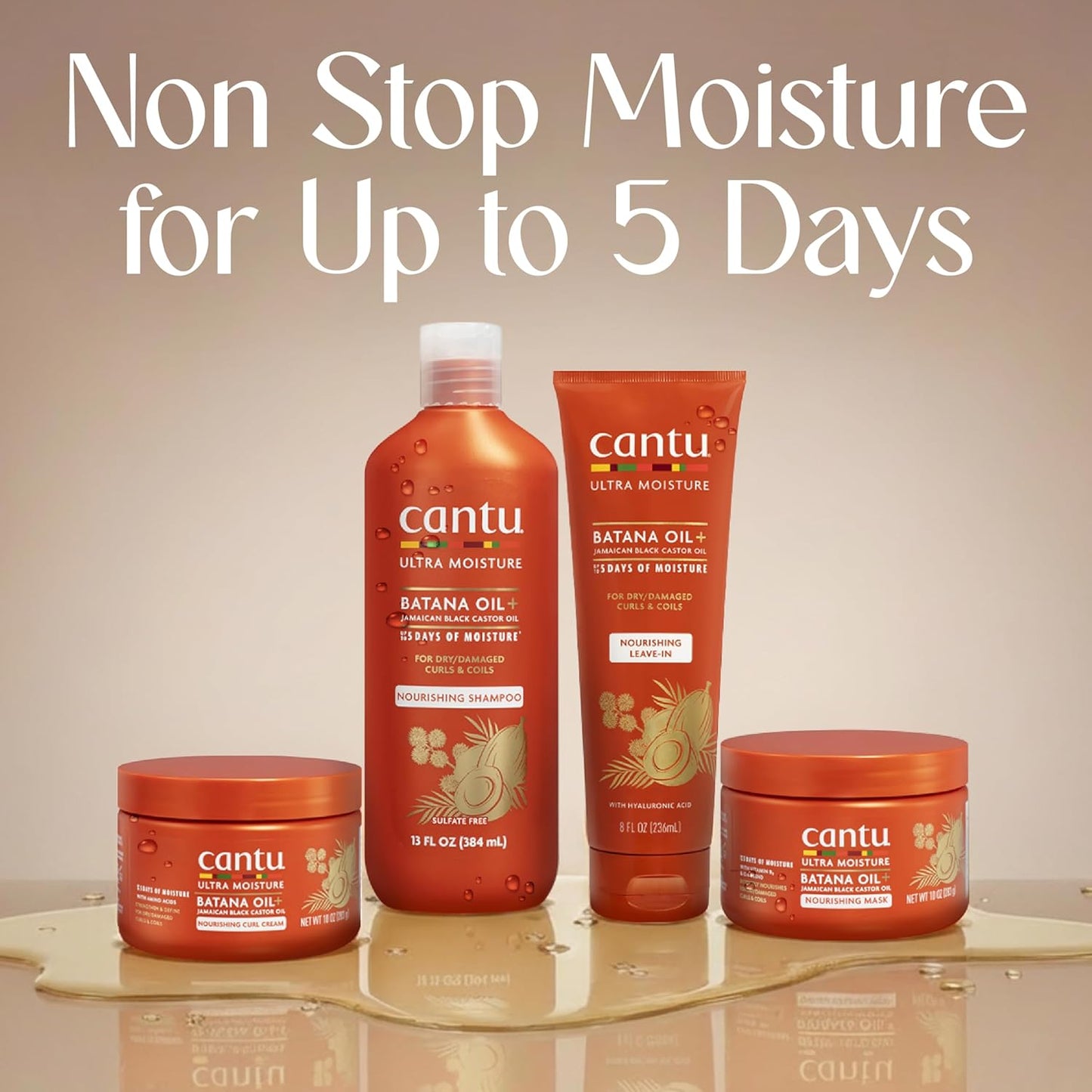 Cantu Ultra Moisture Nourishing Leave-In Conditioner with Batana Oil 236ml