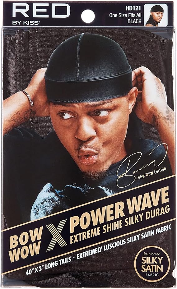 Red By Kiss Bow Wow X Power Wave Extreme Shine Silky Durag