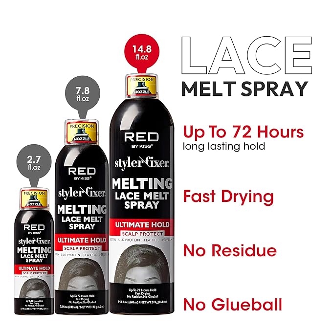 RED By Kiss Styler Fixer Melting Lace Melt Spray | CC Hair & Beauty UK