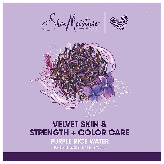 SheaMoisture Purple Rice Water Velvet Skin Rice Scrub Exfoliating Scrub 6oz