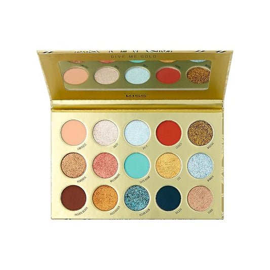 KISS NEW YORK Professional Eyeshadow Palette With Glitter - Give Me Gold
