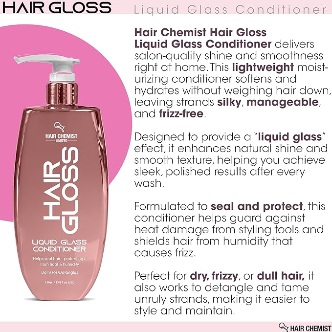 Hair Chemist Hair Gloss Liquid Glass Conditioner 33.8 oz