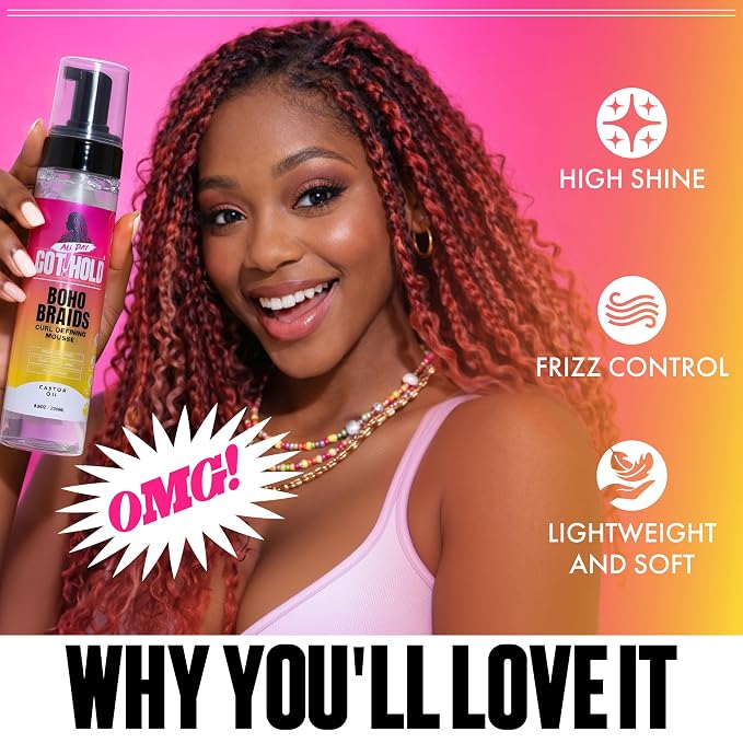 All Day Got Hold Boho Braids Curl Defining Mousse 8.5oz