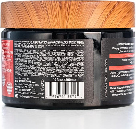 Queeny Cazara Sulfate-Free Repair Cream Coconut & Shea Butter Leave In Conditioner 300ml