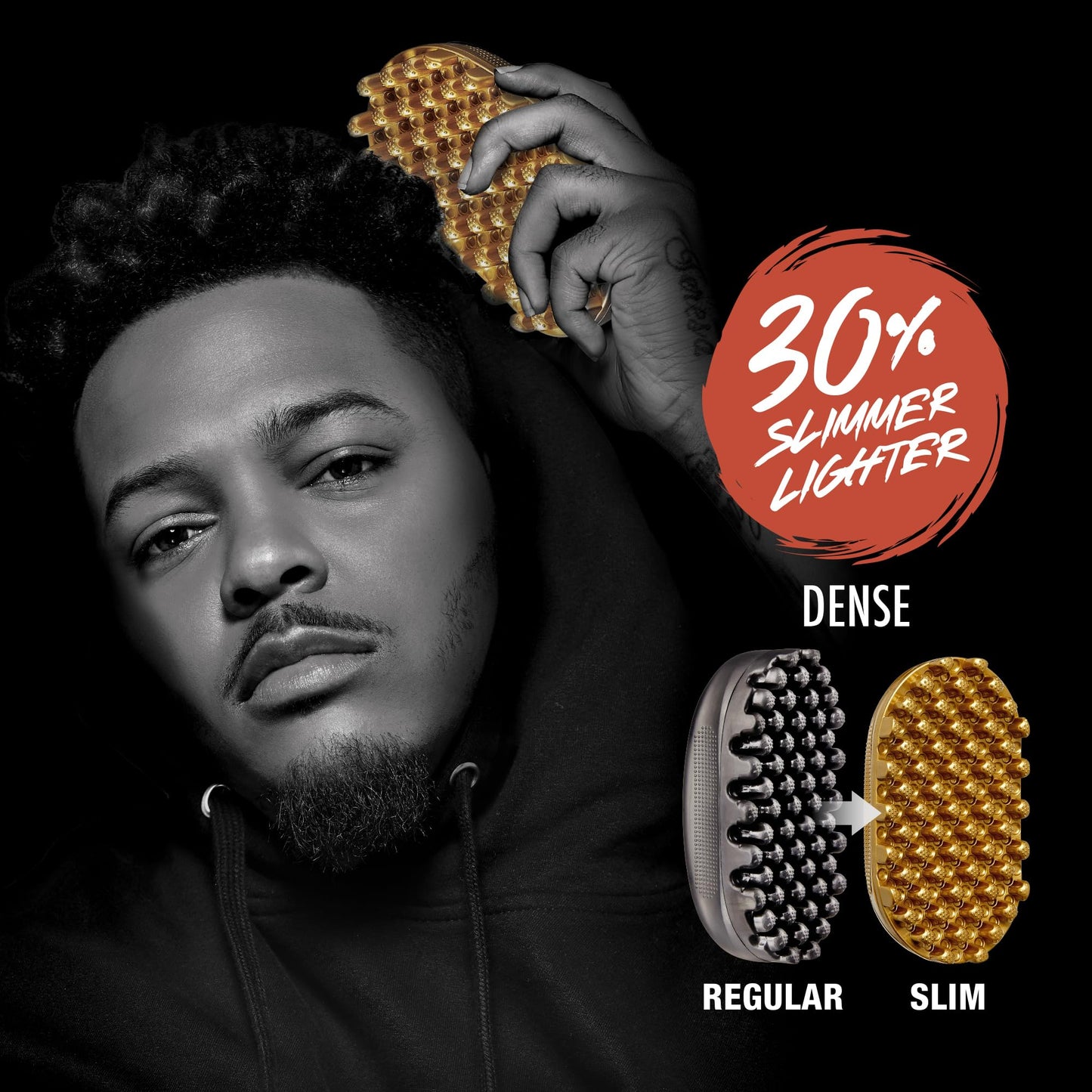 Red By Kiss Bow Wow X Twist King Luxury Twist Styler Washable Brush Gold
