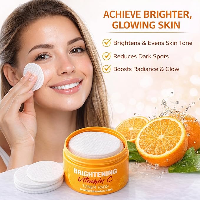 Beauty Formulas Brightening Vitamin C Toner 40x Pads