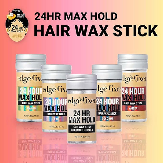 Red By Kiss Hair Wax Stick 24HR Max Hold Edge Fixer Edge Control Pomade 2.7 oz