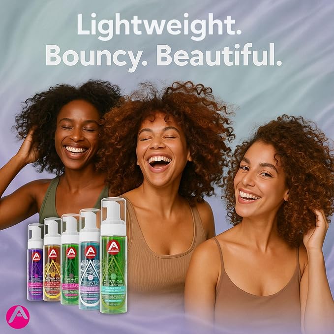 Allored Professional Olive Oil Hair Mousse Styling Foam With Aloe Vera – Sulfate-Free 200ml