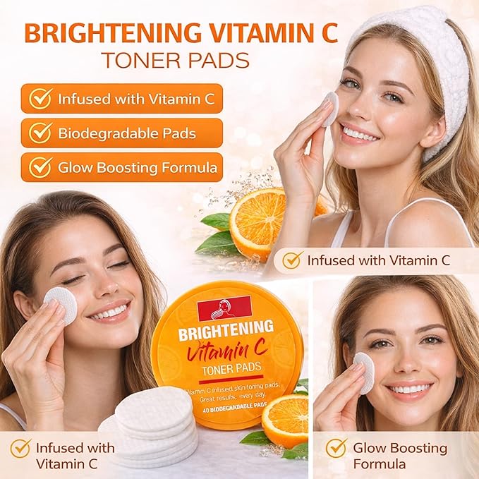 Beauty Formulas Brightening Vitamin C Toner 40x Pads