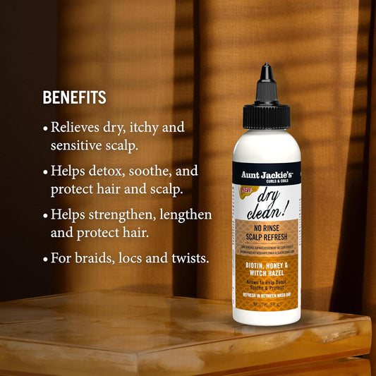 Aunt Jackie's Dry Clean No Rinse Scalp Refresh 6OZ