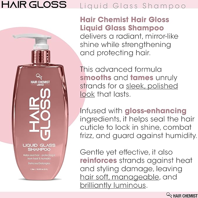 Hair Chemist Hair Gloss Liquid Glass Shampoo 33.8 oz