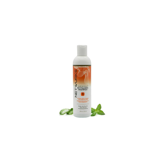 Netwurks Regrowth Hair and Scalp Revitalizing Shampoo for Split Ends and Breakage 8Oz
