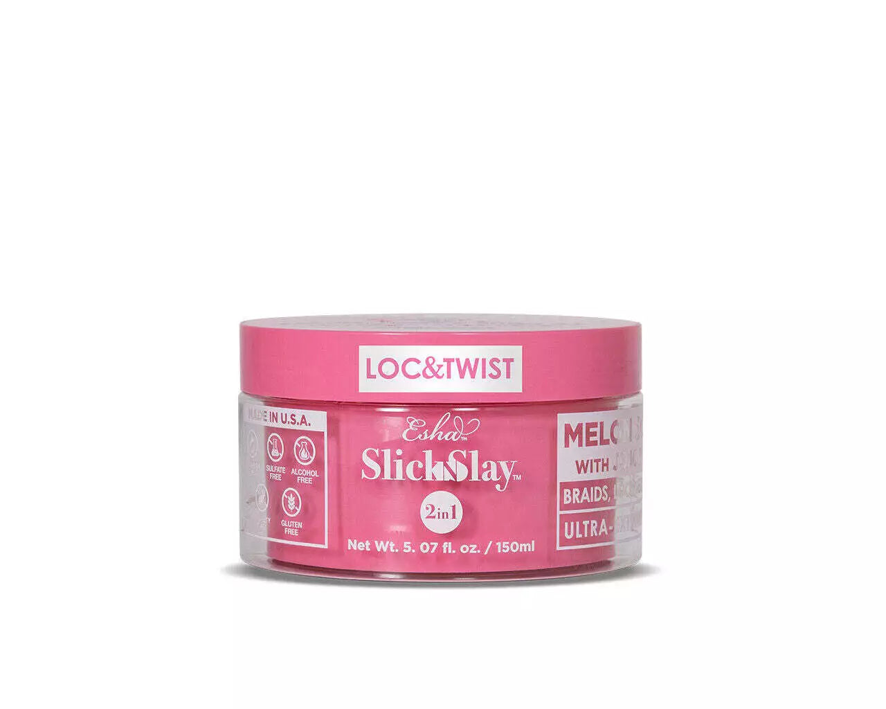 Esha Slick N Slay Melon Scent With Jojoba Oil Braiding Gel 3In1 Braid And Edge Gel