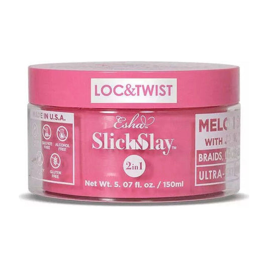 Esha Slick N Slay Melon Scent With Jojoba Oil Braiding Gel 3In1 Braid And Edge Gel - available online | CC Hair & Beauty UK