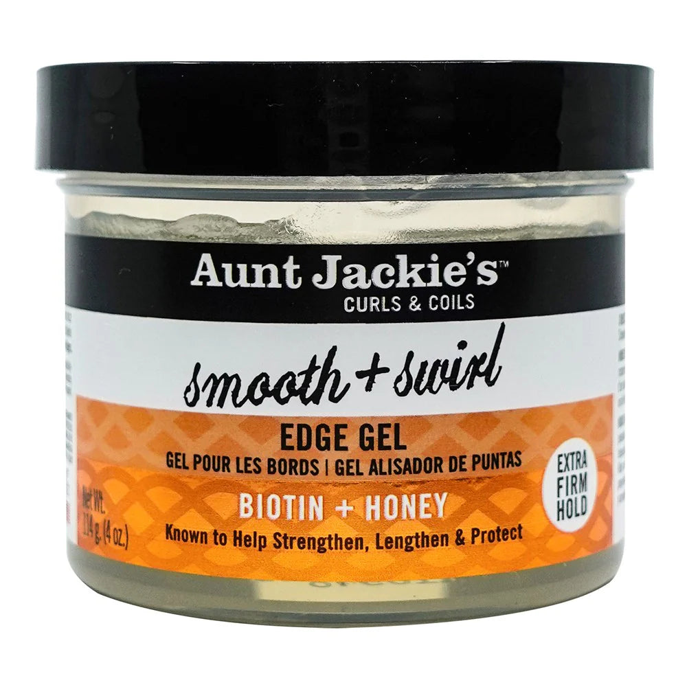 Aunt Jakie's Curls & Coils Smooth & Swirl Extra Hold Edge Gel 4oz