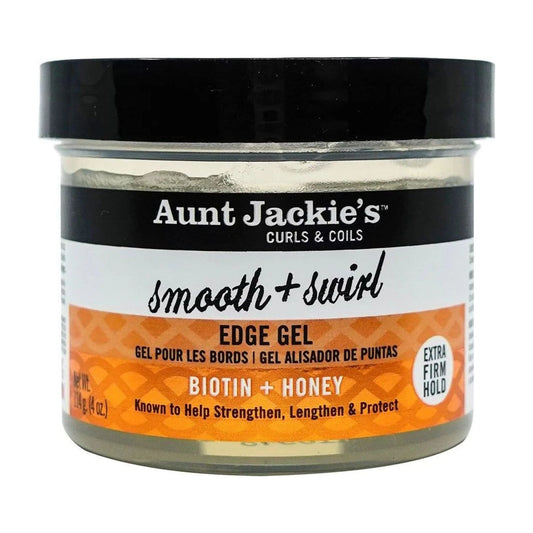 Aunt Jakie's Curls & Coils Smooth & Swirl Extra Hold Edge Gel 4oz