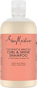 Shea Moisture Coconut And Hibiscus Curl-Shine Shampoo 13Oz (384ml)