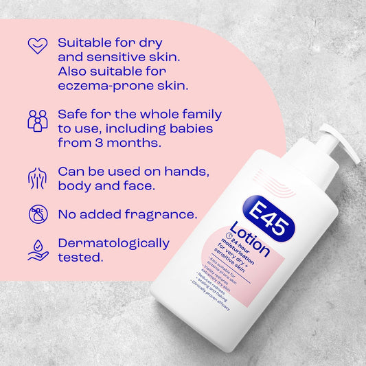 E45 Dermatological Moisturising Lotion 500ml