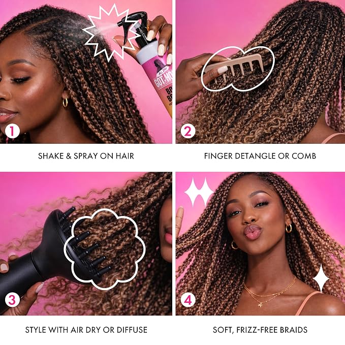 All Day Got Hold Boho Braids Leave In Detangling Spray 8.5oz