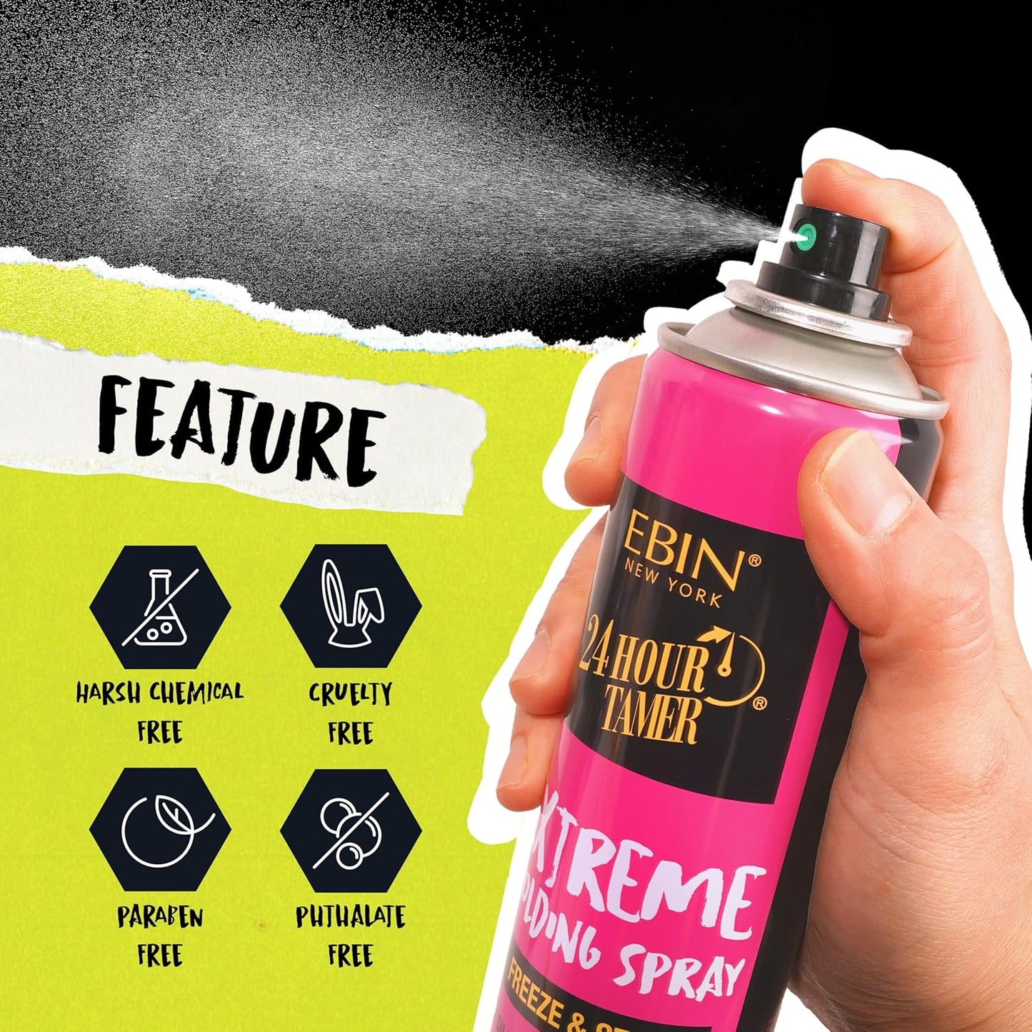EBIN NEW YORK 24 Hour Tamer Intense Holding Spray 1.94oz | CC Hair & Beauty UK