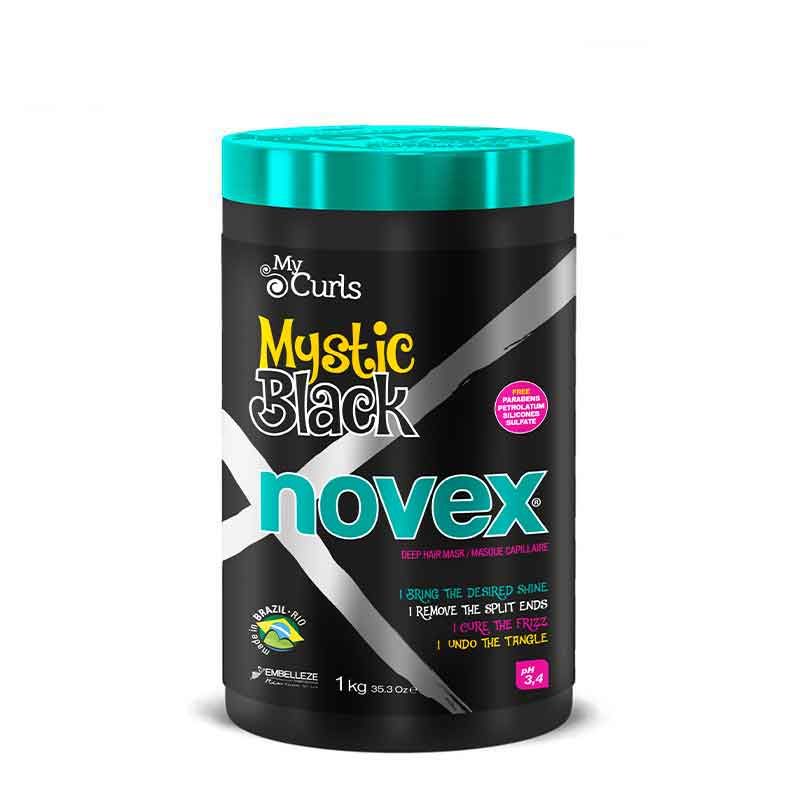 Novex Mystic Black Shampoo/Oil Recharge/Leave In Conditioner/Deep Hair Mask 1kg Novex