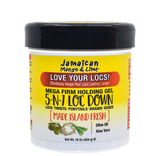 Jamaican Mango & Lime Mega Firm Holding Gel 5-n-1 Loc Down (16 oz