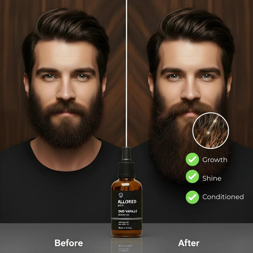 Allored Oud Vanille Beard Oil with Argan & Castor Oil 50ml