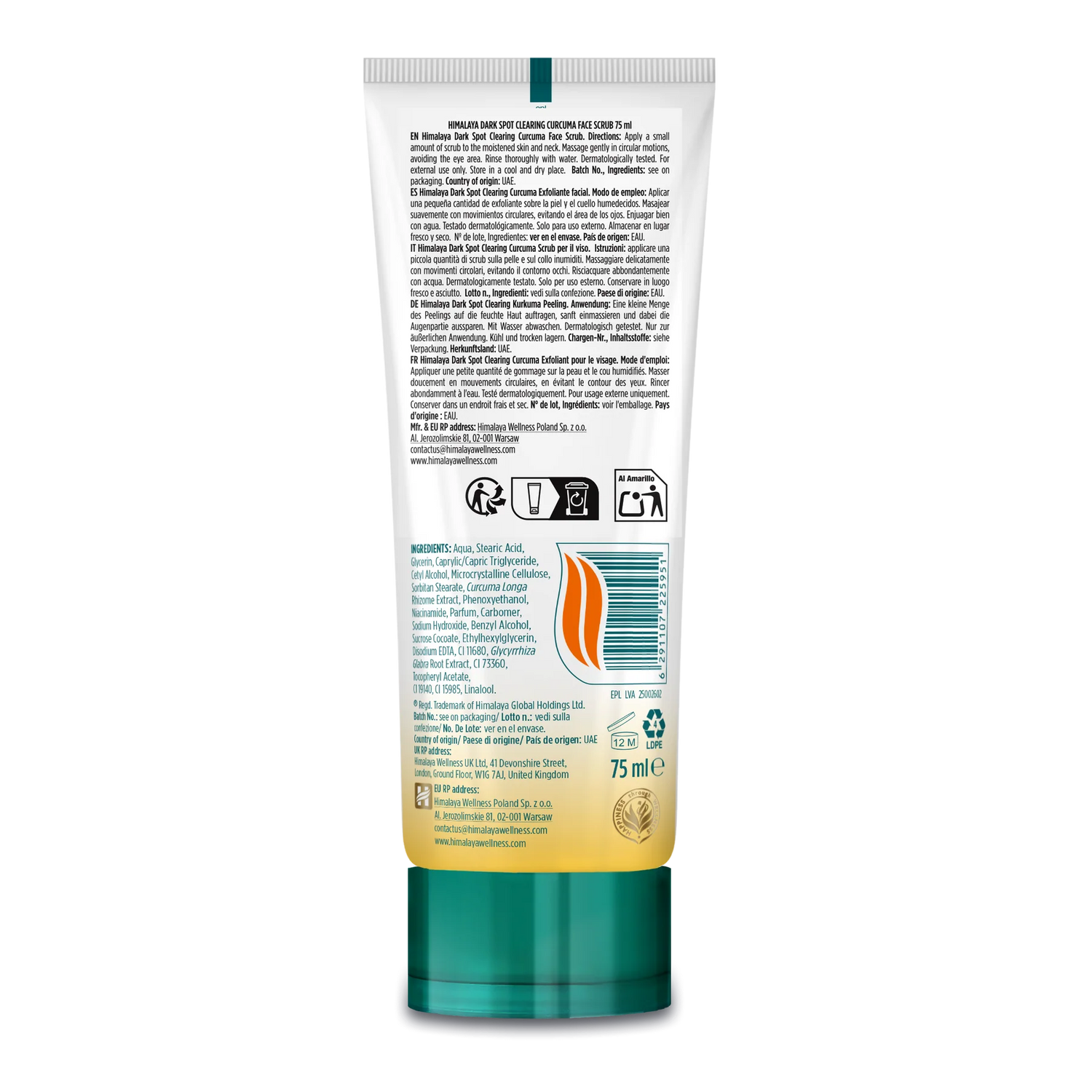 Himalaya - Curcuma Himalaya Dark Spot Clearing Curcuma Face Scrub 75ml | CC Hair & Beauty Leeds