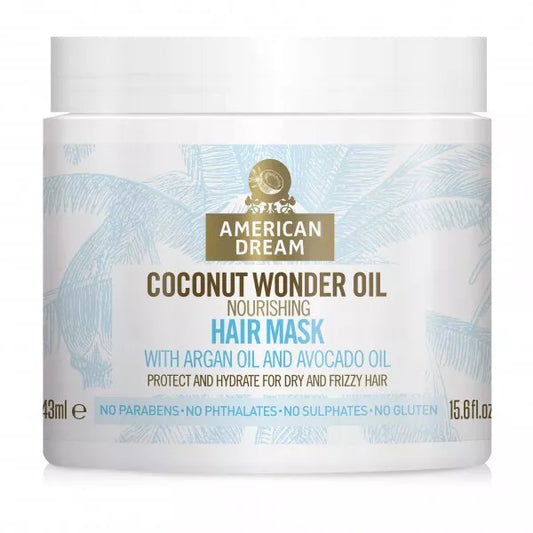 American Dream Coconut Wonder Oil Nourishing Hair Mask with Argan Oil & Avocado Oil 443ml