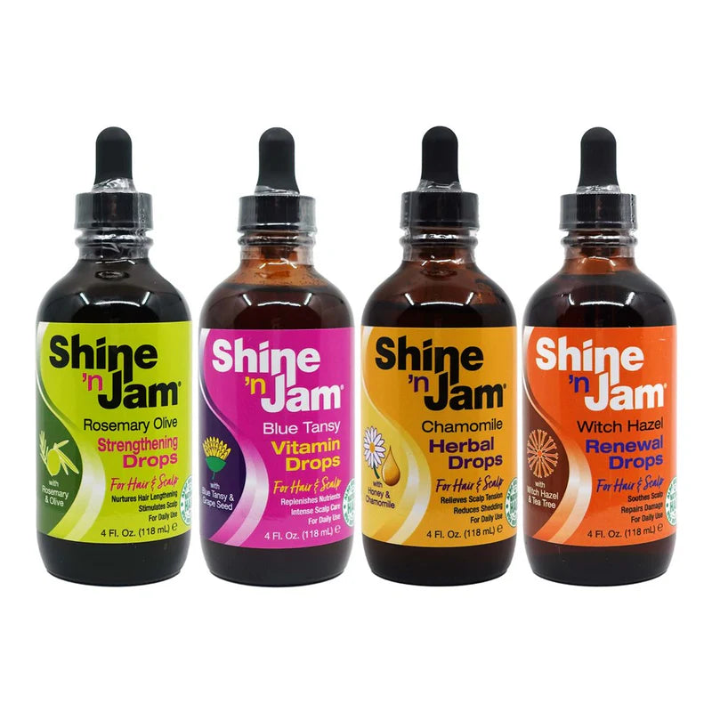 Ampro Shine 'n Jam Rosemary Olive Strengthening Drops 4OZ