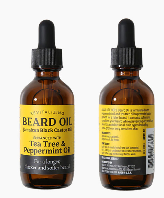 Revitalizing JBCO Beard Oil Enhanced With Tea Tree And Peppermint Oil 2oz