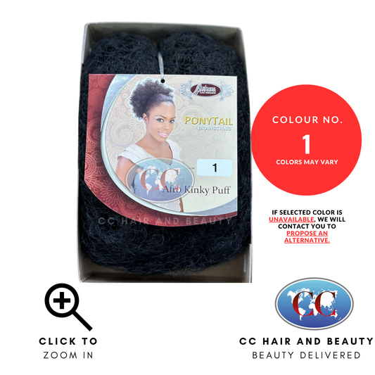 Afftress Afro Kinky Puff Drawstring Ponytail-Colour 1
