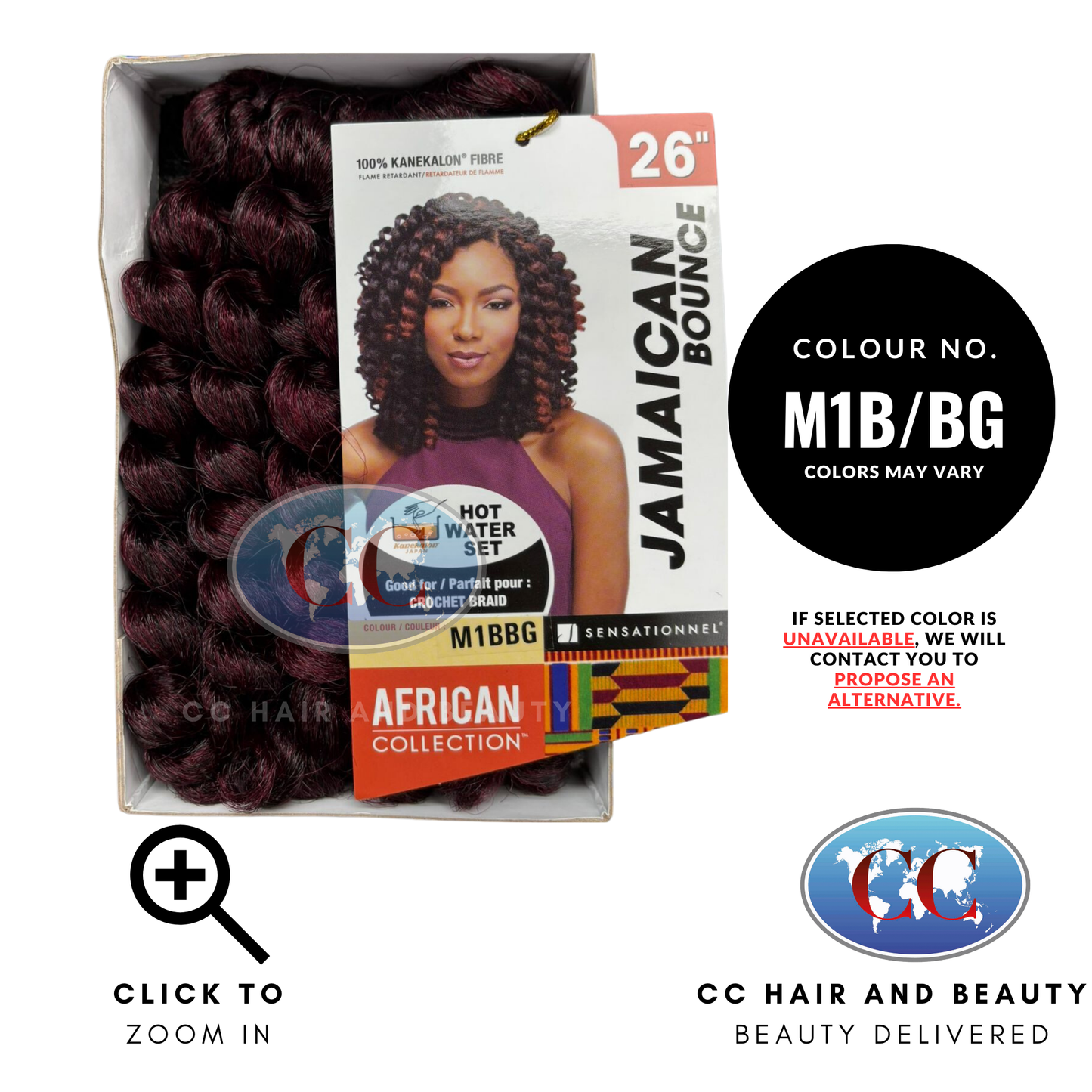 African Collection Jamaican Bounce 26"-Colour M1B/BG