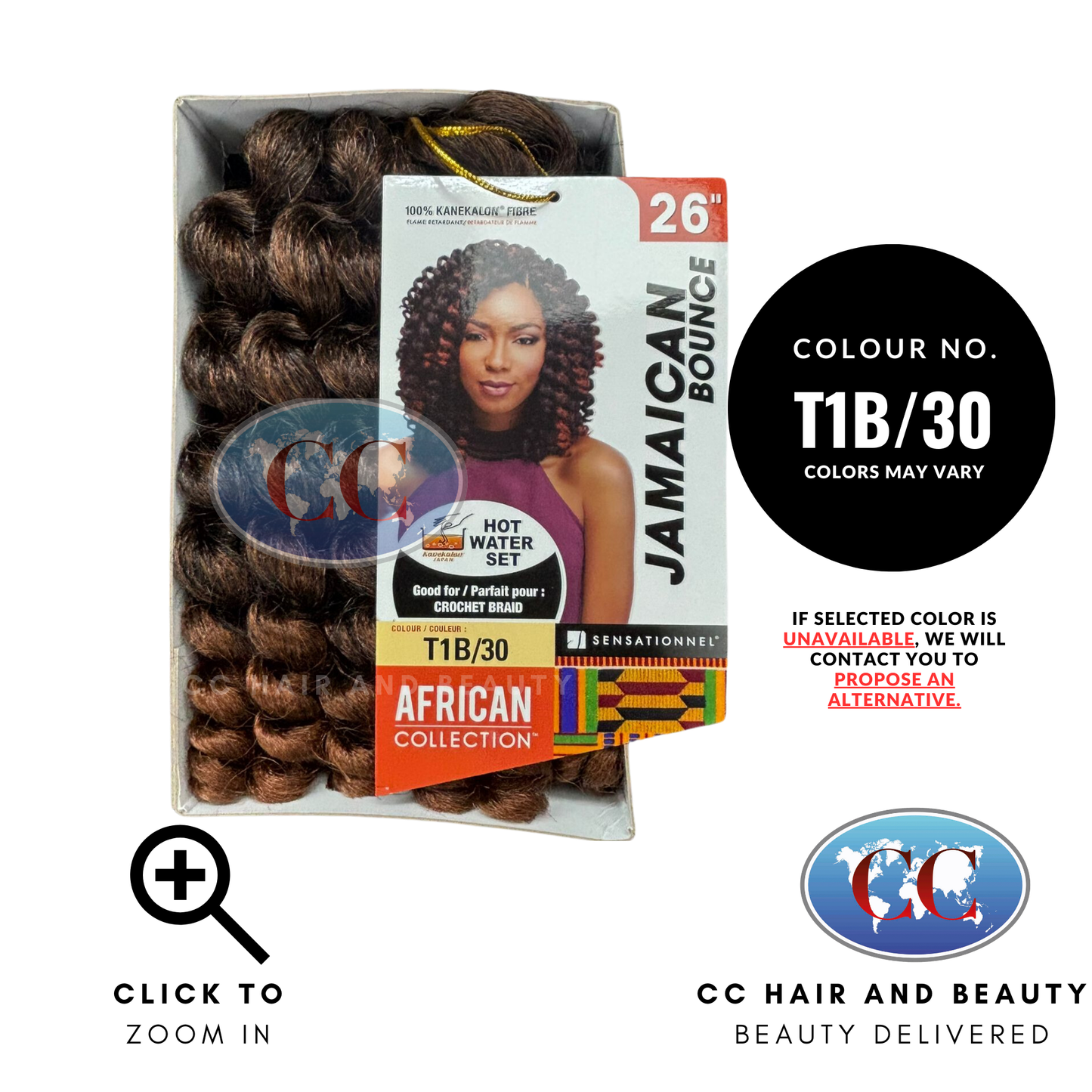 African Collection Jamaican Bounce 26"-Colour T1B/30