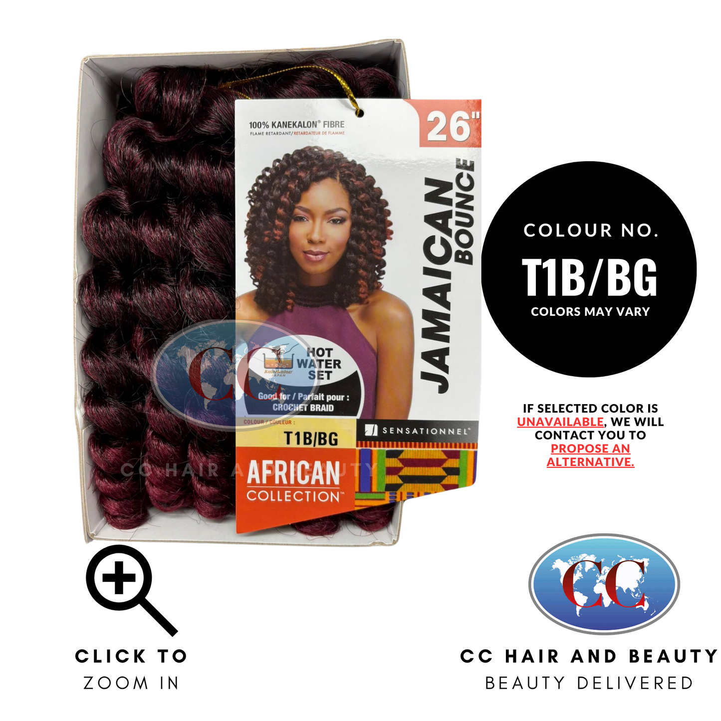 African Collection Jamaican Bounce 26"-Colour T1B/BG