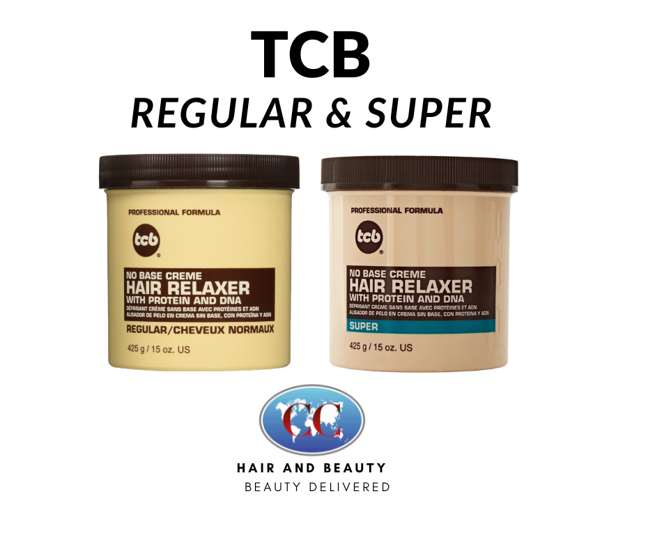Tcb No Base Creme Hair Relaxer With Protein And Dna 15oz- Regular & Super