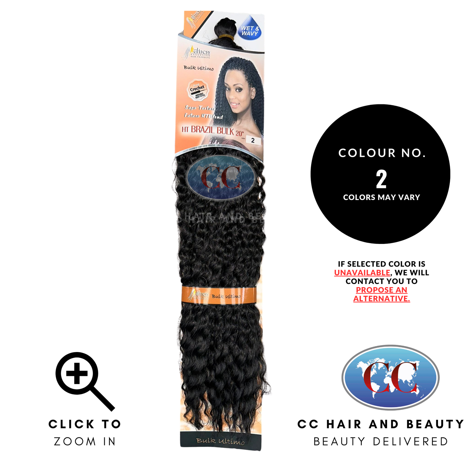 Aftress Synthetic Hair - Ht Brazil Bulk Braid 20"- colour 2