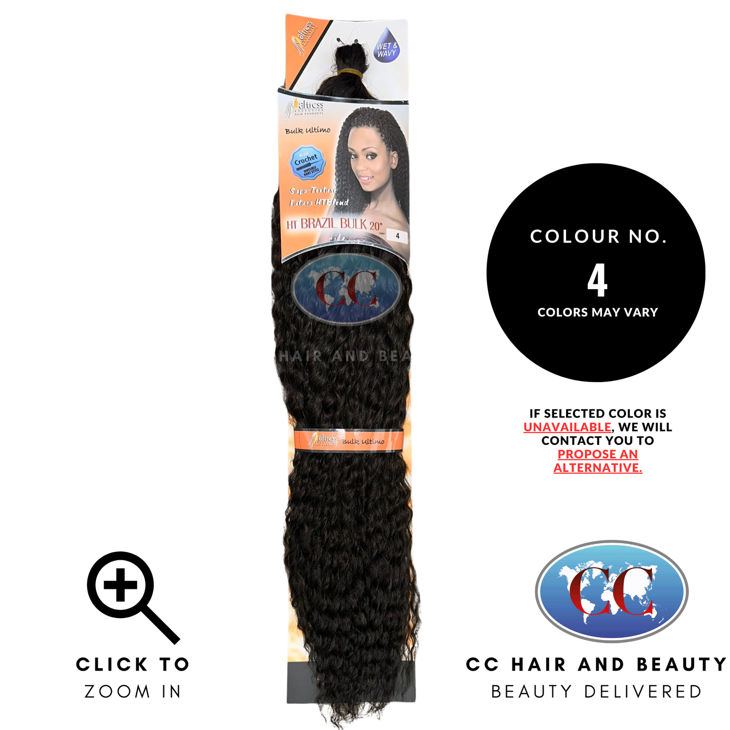 Aftress Synthetic Hair - Ht Brazil Bulk Braid 20"- colour 4