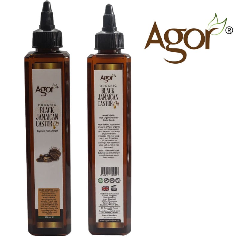 Agor Organic Black Jamaican Castor Oil 250ml