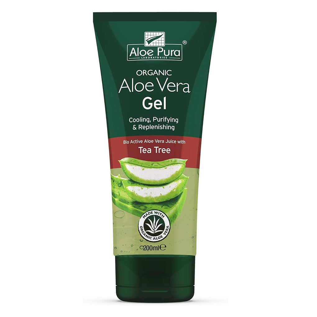 Aloe Pura Aloe Vera Gel With Antiseptic Tea Tree Oil | Shop at CC Hair & Beauty UK